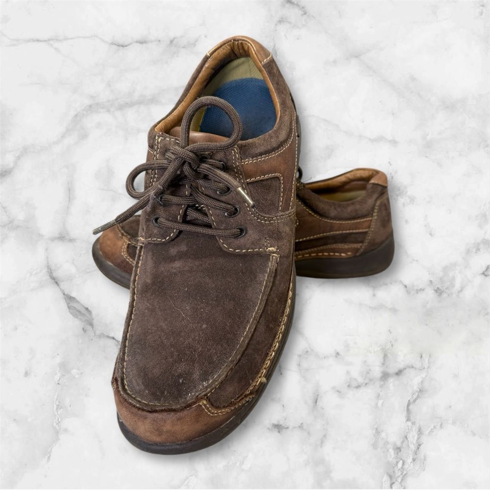 HUSH PUPPIES 14547 FIELD GUNSMOKE Loafer Men's size 10.5 Lace up Brown Outdoor